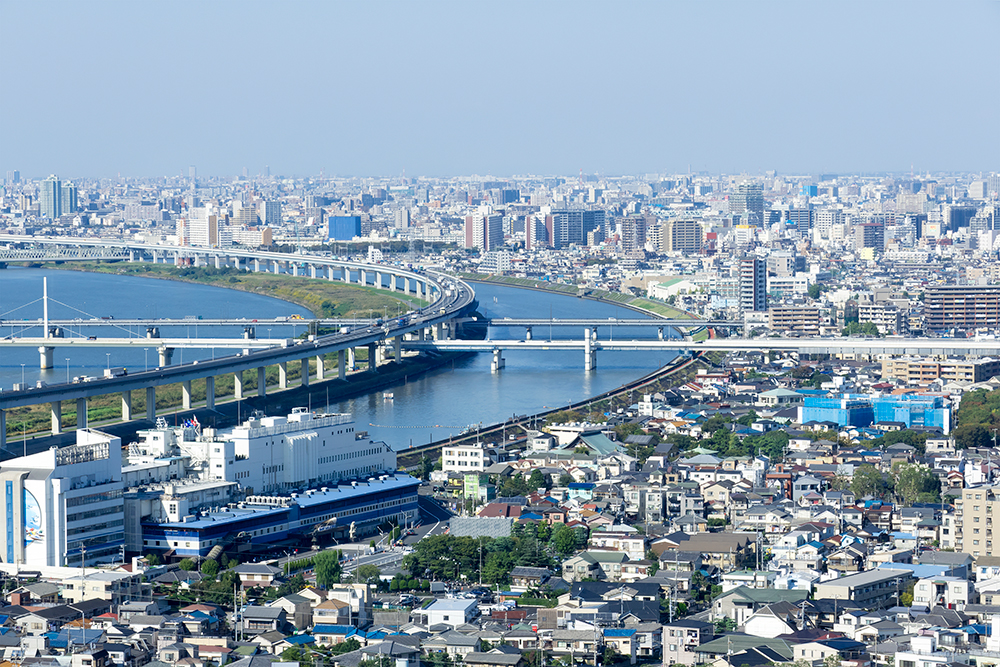 東京都足立区の街並み
